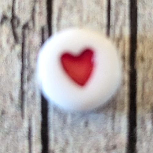 White & Red Heart